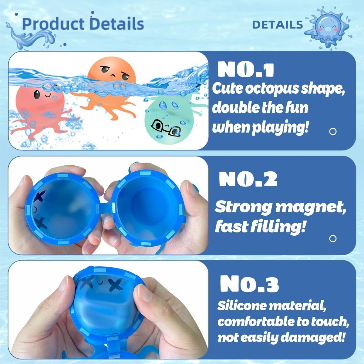 Reusable Water Bomb Balloons, Summer Toy for Boys and Girls