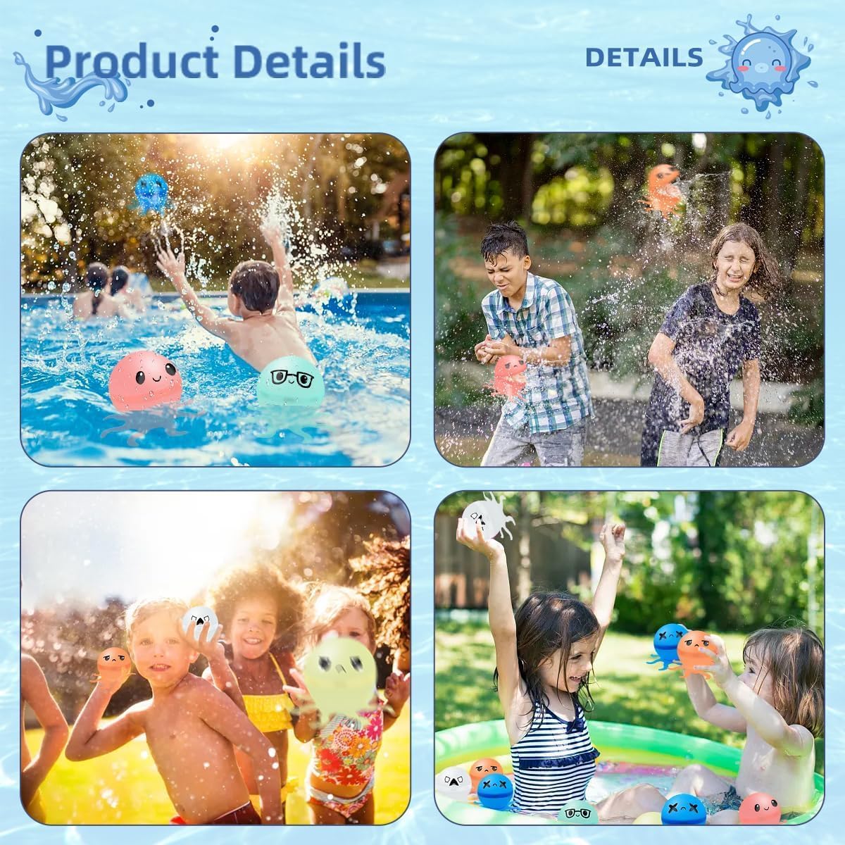 Reusable Water Bomb Balloons, Summer Toy for Boys and Girls